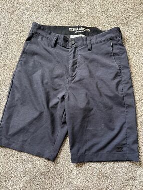Billabong Men's Dark Gray Flat Front Shorts